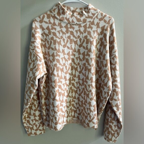 Philosophy Printed Mock Neck Sweater - Picture 1 of 3